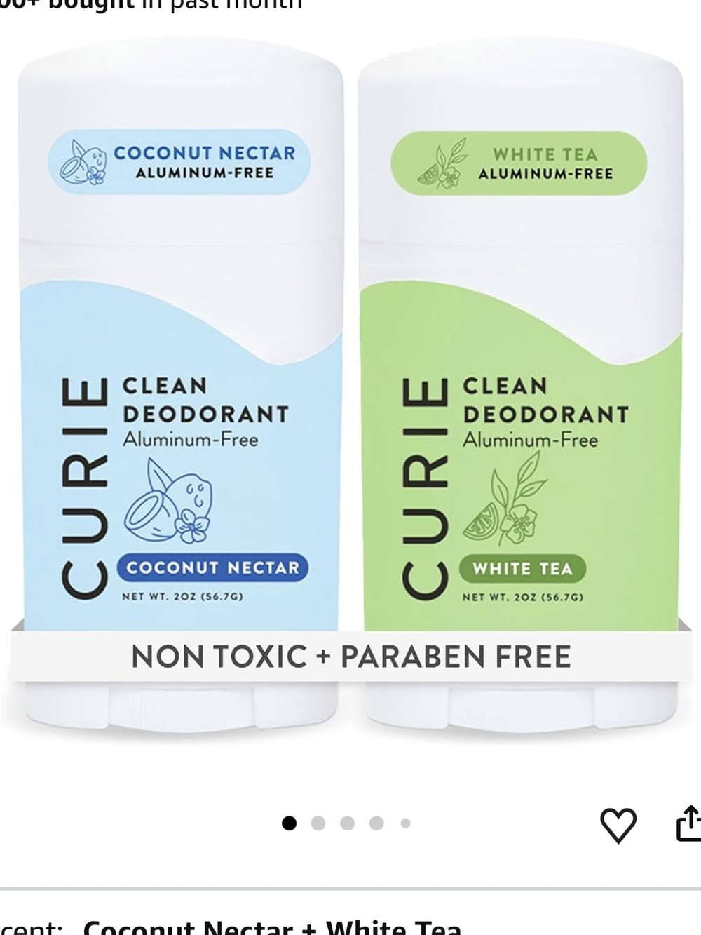Clean Deodorant Sticks— Coconut Nectar & White Tea (Blue, Green)